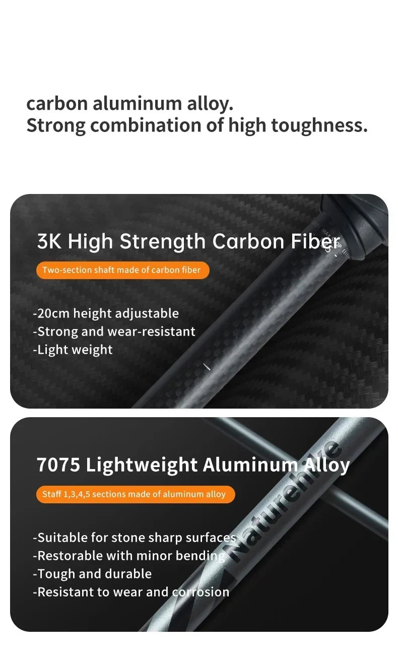Climbing Sticks Ultralight Outdoor Folding Trekking Poles