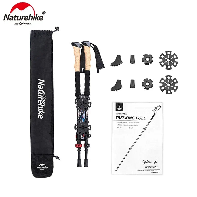 Trekking Poles Carbon Fiber Climbing Stick
